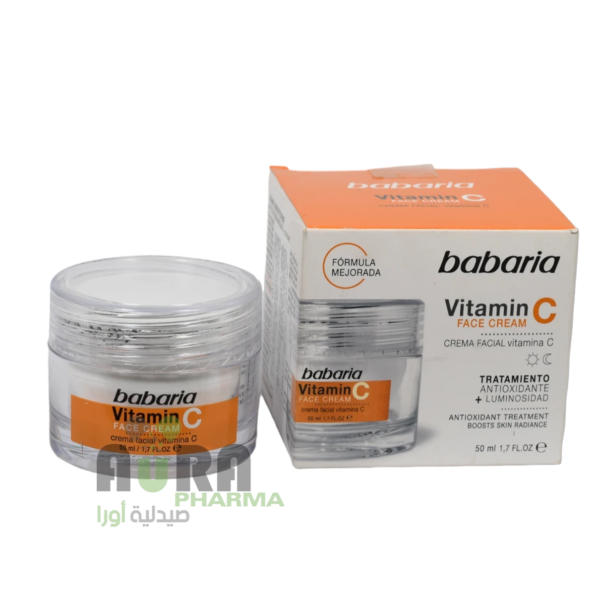كريم مرطب للوجه مع فيتامين سي 50مل باباريا