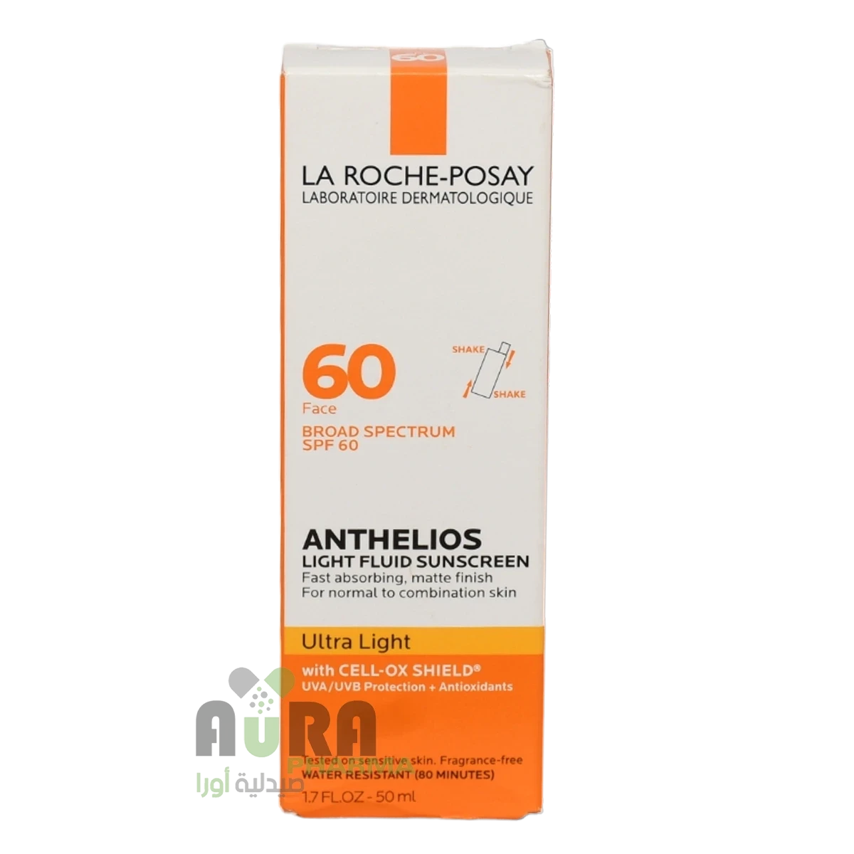 لاروش بوزيه أنثيليوس سائل واقٍ للشمس خفيف التركيبة بعامل الحماية SPF 50 - 50 مل