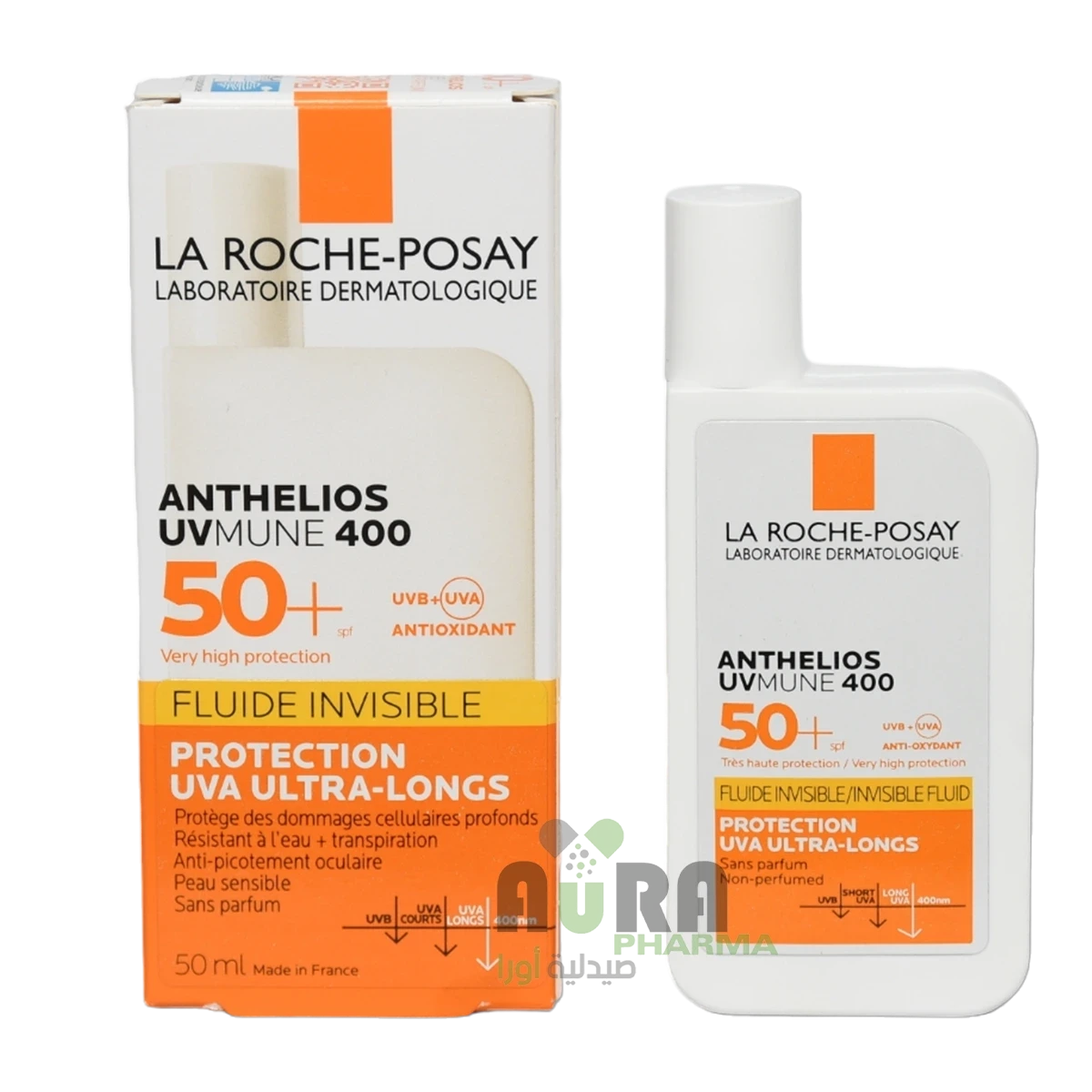 لاروش بوزيه - سائل واقي شمس +SPF50 غير مرئي ، 50 مل