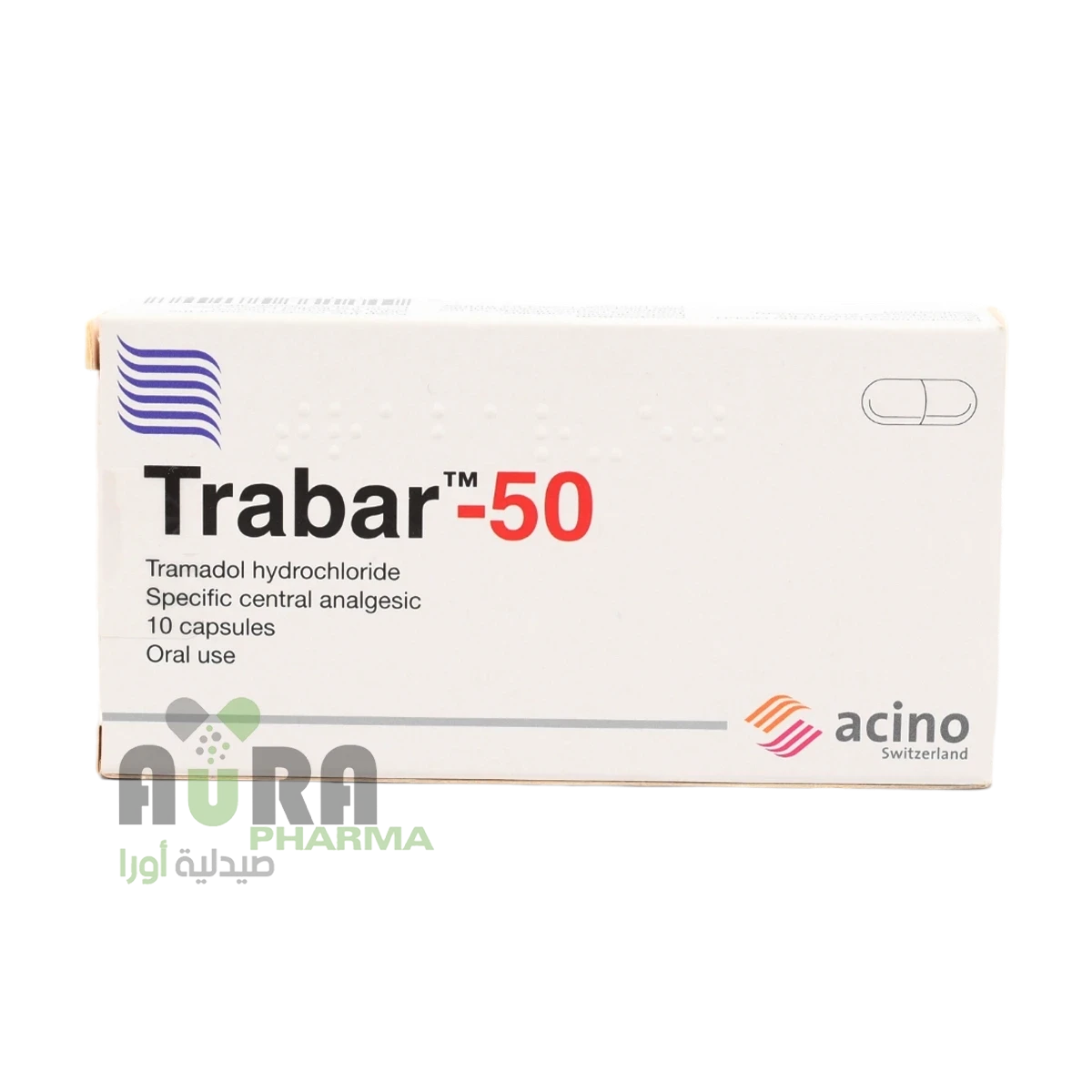 ترابار 50 ترامادول 10 اقراص مياس
