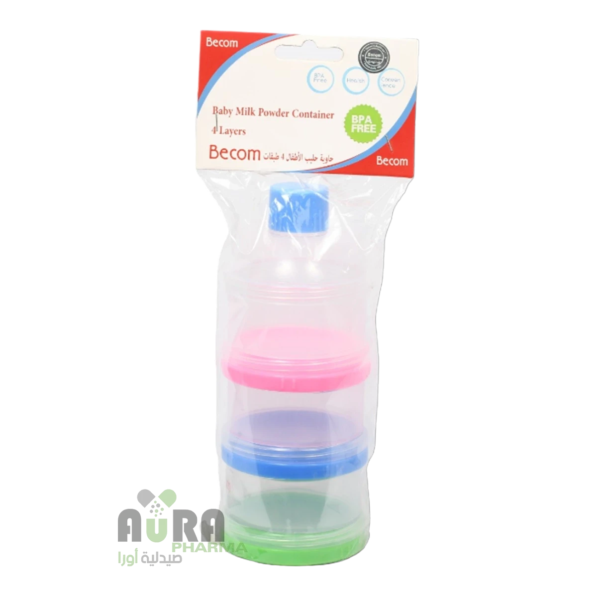 بيكوم حاوية حليب اطفال 4 طبقات 509