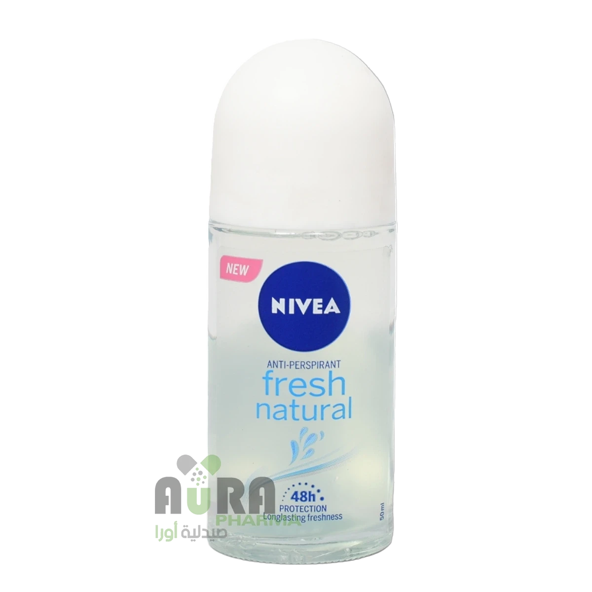 مزيل عرق نسائي فريش ناتشرال من نيفيا 50 مل
