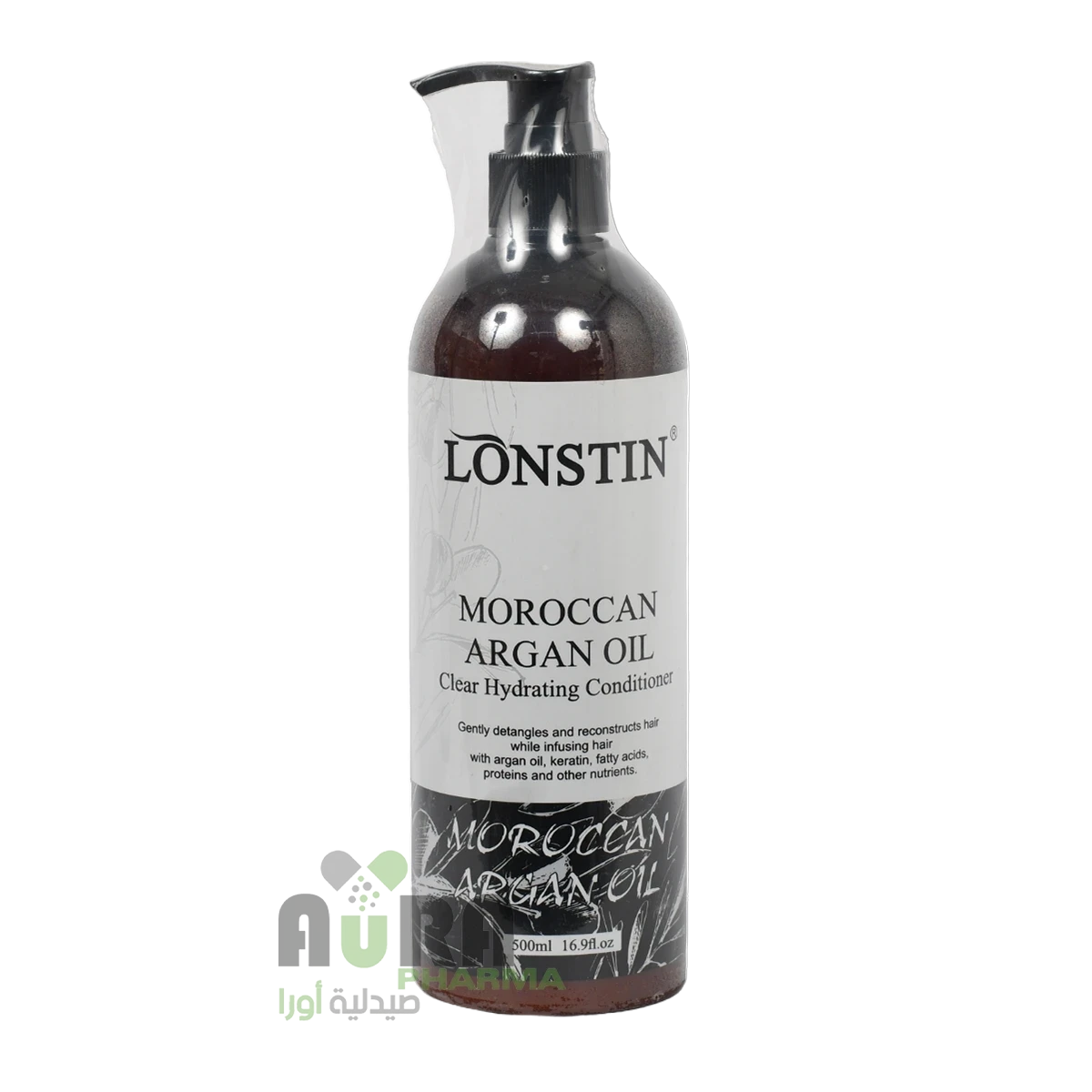 بلسم للشعر  مرطب بزيت الأرغان المغربي من لونستين 500 مل