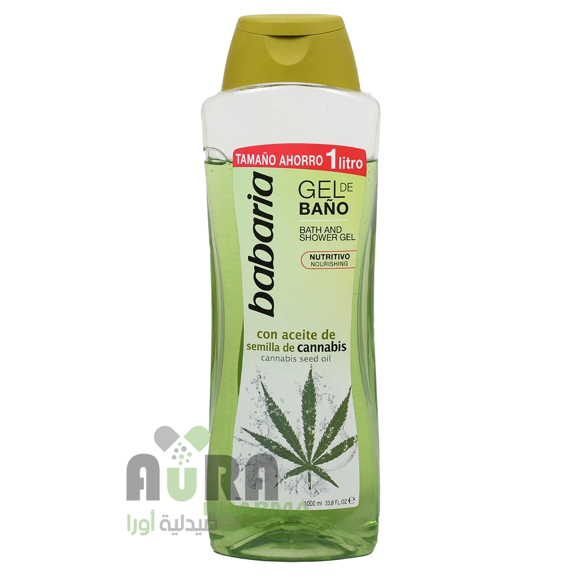 جل الاستحمام بزيت بذور القنب من باباريا 1000 مل