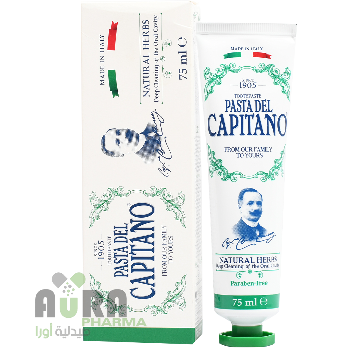 كابيتانو معجون اسنان بالاعشاب الطبيعية 75 مل