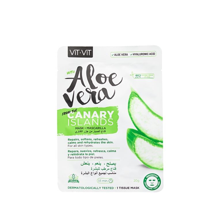 فيت فيت قناع الوجه بخلاصة الصبار الجزر الكناري لترطيب البشرة من VIT VIT