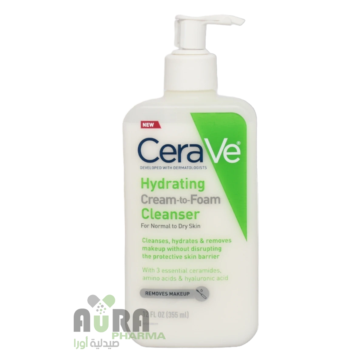 سيرافي مزيل مكياج وغسول من كريم الى رغوه 355 مل 9998