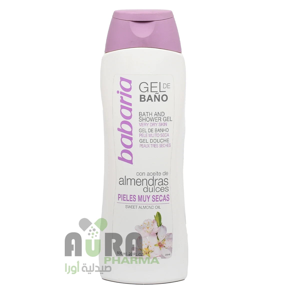 جل الاستحمام بزيت اللوز الحلو 600 مل باباريا